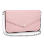 Louis Vuitton LV Women Félicie Pochette en emblemática piel Epi rosa