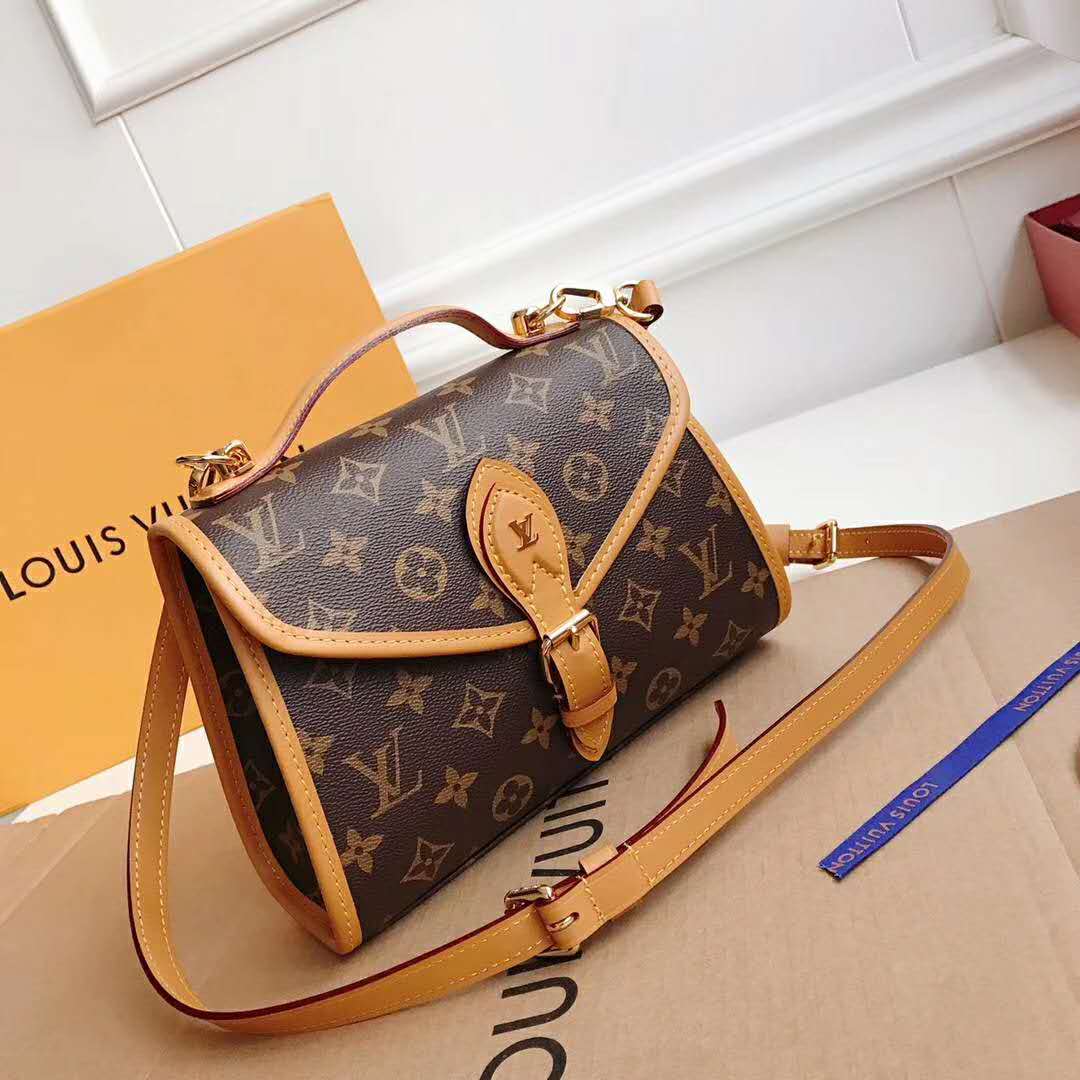 Ivy cloth handbag Louis Vuitton Brown in Cloth - 37225351