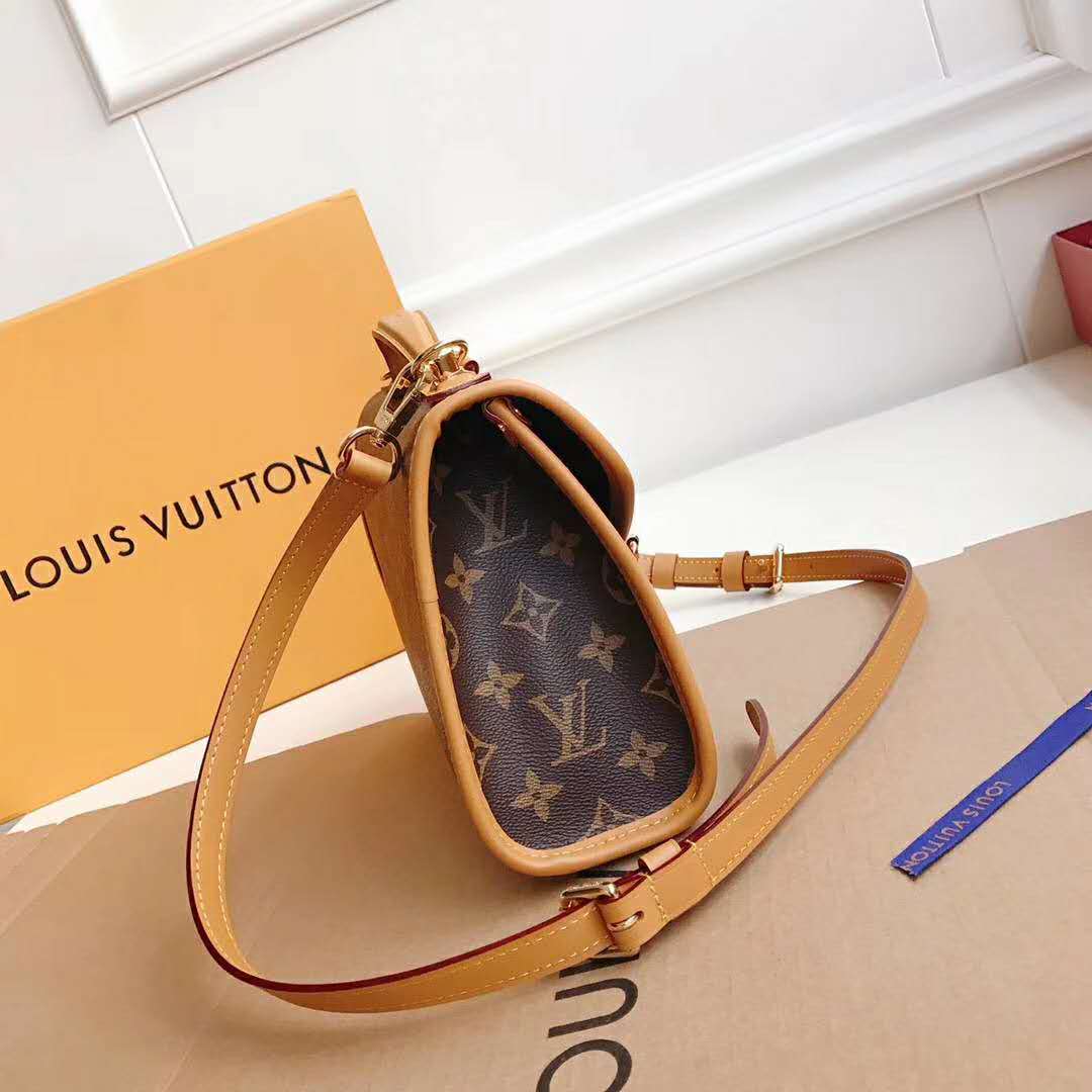 Ivy cloth handbag Louis Vuitton Brown in Cloth - 37225351