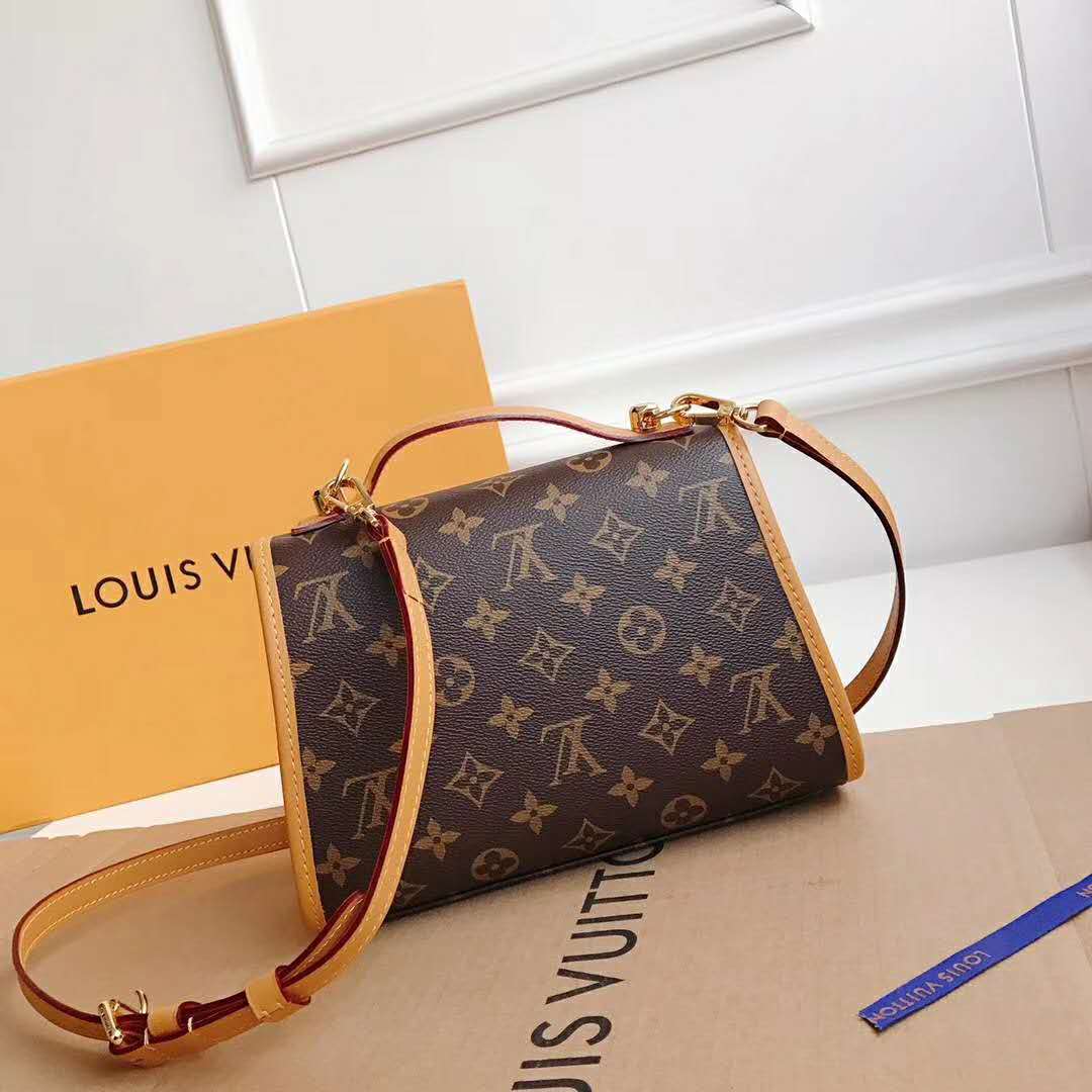 Ivy cloth handbag Louis Vuitton Brown in Cloth - 37225351