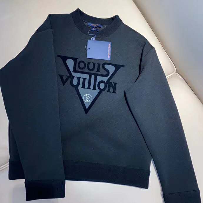 Louis Vuitton LV Women LV Midnight Sweatshirt in Cotton Jersey-Black - LULUX