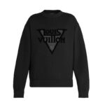 Sweat-shirt Louis Vuitton LV Midnight pour femme en jersey de coton - Noir