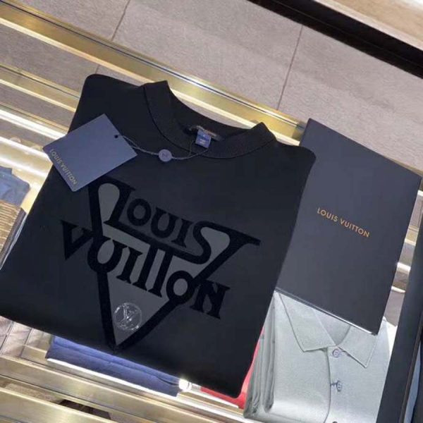 Louis Vuitton LV Women LV Midnight Sweatshirt in Cotton Jersey-Black (8)