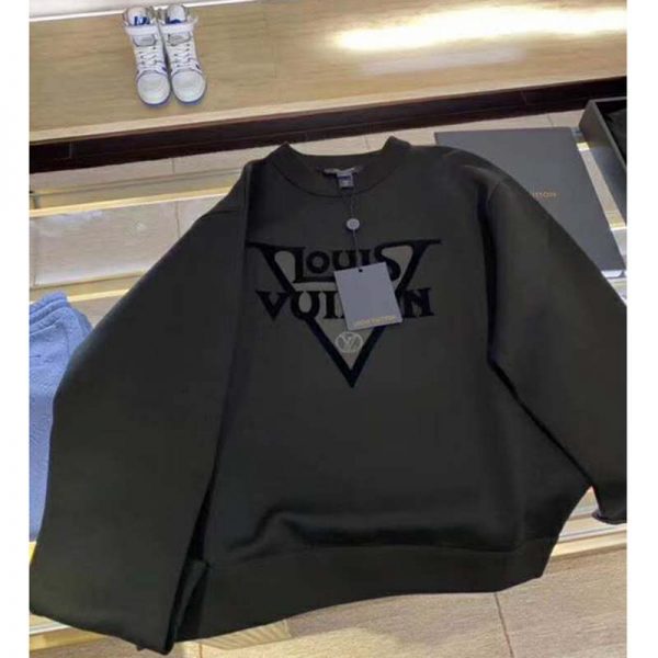 Louis Vuitton LV Women LV Midnight Sweatshirt in Cotton Jersey-Black (9)