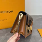 Louis Vuitton LV Women Mini Dauphine Handbag in Monogram Canvas-Brown - Image 7