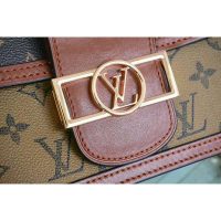 Louis Vuitton LV Women Mini Dauphine Handbag in Monogram Canvas-Brown (1)