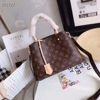 Louis Vuitton LV Women Montaigne BB Bag in Iconic Monogram Canvas-Brown (1)