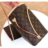 Louis Vuitton LV Women Neverfull MM Bag in Monogram Canvas-Brown (7)