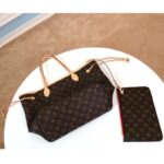 Louis Vuitton LV Women Neverfull MM Bag in Monogram Canvas-Brown - Image 4