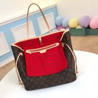 Louis Vuitton LV Women Neverfull MM Bag in Monogram Canvas-Brown (7)