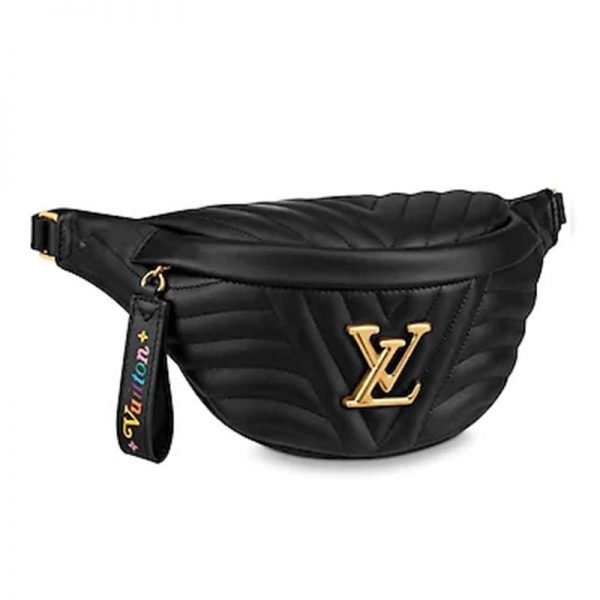 Louis Vuitton LV Women New Wave Bumbag in Quilted Calf Leather-Black (2)
