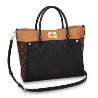 Louis Vuitton LV Women On My Side Tote Bag in Twist Calfskin Leather-Red (4)