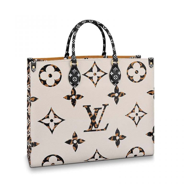 Louis Vuitton LV Women Onthego Tote Bag in Monogram Coated Canvas - LULUX