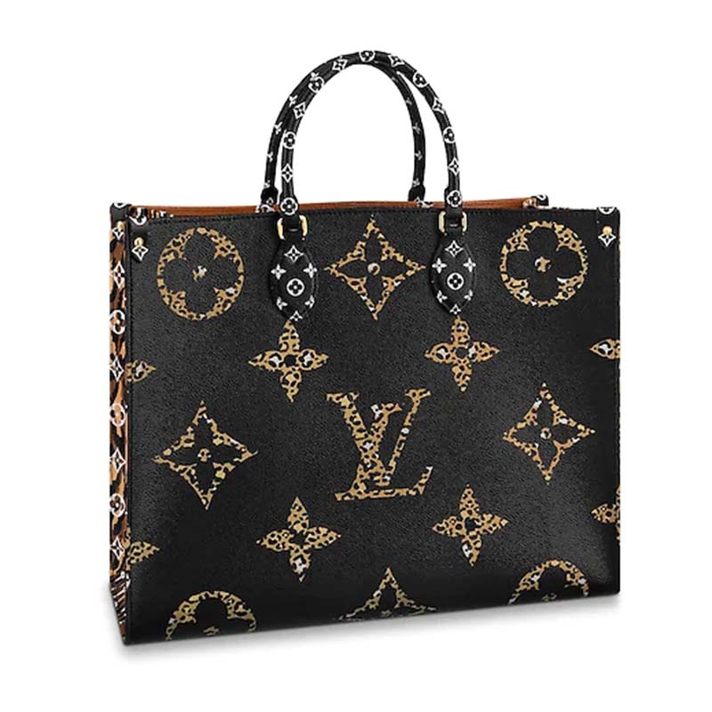 Louis Vuitton LV Women Onthego Tote Bag in Monogram Coated Canvas - LULUX