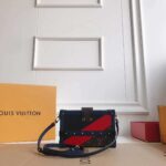 Louis Vuitton LV Women Petite Malle Handbag in Calf Leather and Monogram Coated Canvas - Bild 6