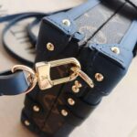 Louis Vuitton LV Women Petite Malle Handbag in Calf Leather and Monogram Coated Canvas - Bild 11