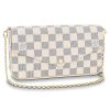 Louis Vuitton LV Women Pochette Félicie in Damier Azur Canvas-Beige
