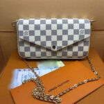 Louis Vuitton LV Women Pochette Félicie in Damier Azur Canvas-Beige – Image 2