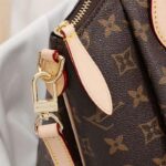 Louis Vuitton LV Women Rivoli MM Handbag in Monogram Coated Canvas-Brown - immagine 9