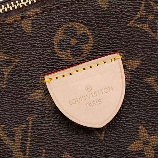 Louis Vuitton LV Women Rivoli MM Handbag in Monogram Coated Canvas-Brown (7)
