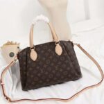 Louis Vuitton LV Women Rivoli MM Handbag in Monogram Coated Canvas-Brown - immagine 4