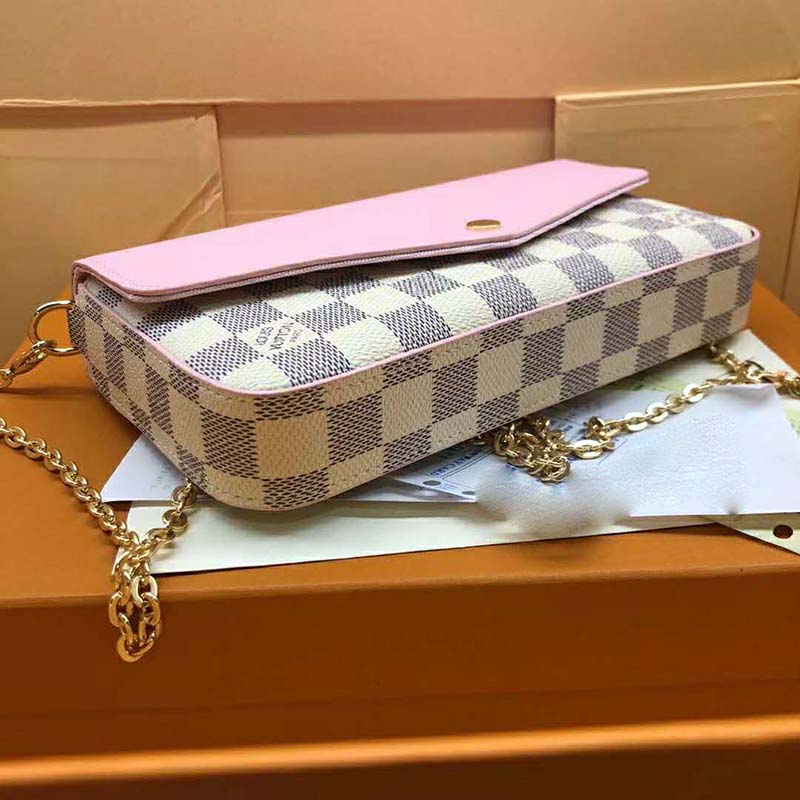 LV SARAH WALLET LONG AZUR DAMIER CANVAS GHW - bagnifiquethailand