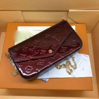 Louis Vuitton LV Women Sarah Wallet in Monogram Vernis Patent Calf