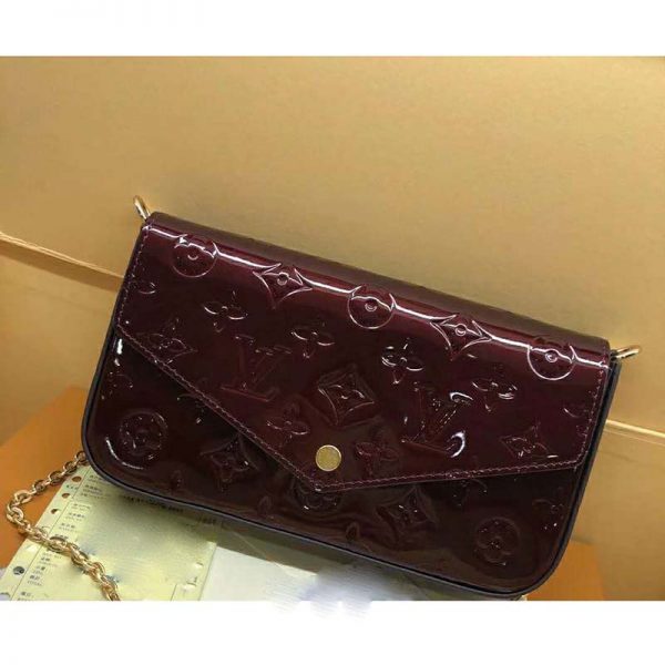 Louis Vuitton LV Women Sarah Wallet in Monogram Vernis Patent Calf (9)