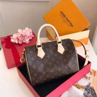 Louis Vuitton LV Women Speedy Bandoulière 25 in Signature Monogram Canvas-Brown (1)