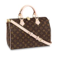 Louis Vuitton LV Women Speedy Bandoulière 30 in Signature Monogram Canvas-Brown (1)