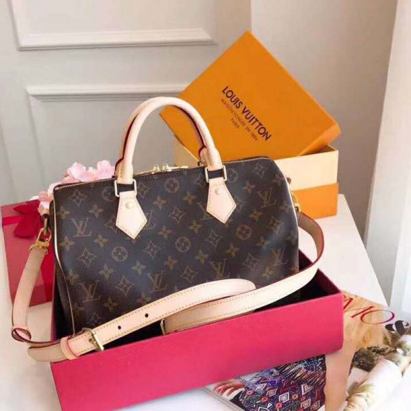 Louis Vuitton LV Women Speedy Bandoulière 30 in Signature Monogram Canvas-Brown (2)