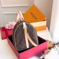 Louis Vuitton LV Women Speedy Bandoulière 30 in Signature Monogram Canvas-Brown (1)