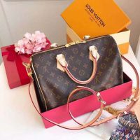 Louis Vuitton LV Women Speedy Bandoulière 30 in Signature Monogram Canvas-Brown (1)