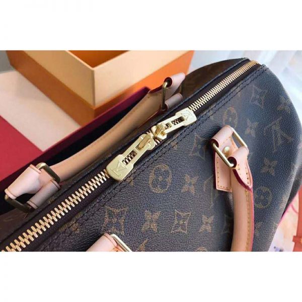 Louis Vuitton LV Women Speedy Bandoulière 30 in Signature Monogram Canvas-Brown (6)