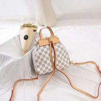 Louis Vuitton LV Women Sperone BB Backpack in Damier Azur Canvas-Beige