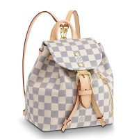 Louis Vuitton LV Women Sperone BB Backpack in Damier Azur Canvas-Beige