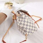 Louis Vuitton LV Women Sperone BB Backpack in Damier Azur Canvas-Beige - Image 5