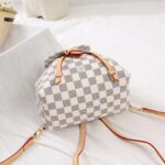 Louis Vuitton LV Women Sperone BB Backpack in Damier Azur Canvas-Beige - Image 6