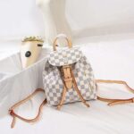 Louis Vuitton LV Women Sperone BB Backpack in Damier Azur Canvas-Beige - Image 2