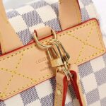 Louis Vuitton LV Women Sperone BB Backpack in Damier Azur Canvas-Beige - Image 9