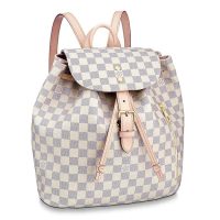 Louis Vuitton LV Women Sperone Backpack in Damier Azur Canvas-Beige (10)