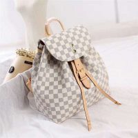 Louis Vuitton LV Women Sperone Backpack in Damier Azur Canvas-Beige (10)