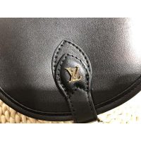 Louis Vuitton LV Women Tambourin Handbag in Smooth Calf Leather-Black (1)