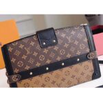 Louis Vuitton LV Women Trunk Clutch Handbag in Monogram and Monogram Reverse Canvas - Image 14