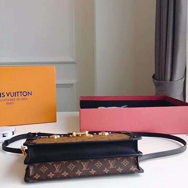 Louis Vuitton LV Women Trunk Clutch Handbag in Monogram and Monogram ...