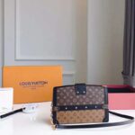 Louis Vuitton LV Women Trunk Clutch Handbag in Monogram and Monogram Reverse Canvas - Image 9