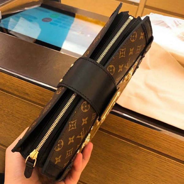 Louis Vuitton LV Women Trunk Clutch Handbag in Monogram and Monogram Reverse Canvas (5)