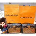Louis Vuitton LV Women Trunk Clutch Handbag in Monogram and Monogram Reverse Canvas - Image 3