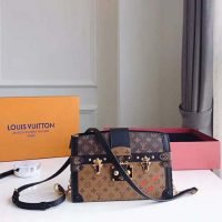 Louis Vuitton LV Women Trunk Clutch Handbag in Monogram and Monogram Reverse Canvas (1)