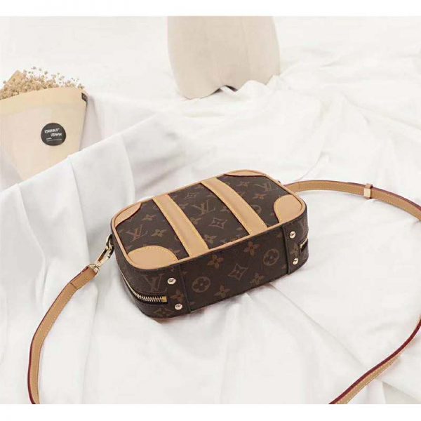 Louis Vuitton LV Women Valisette BB Handbag in Monogram Canvas-Brown (5)